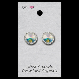 TYVM 15mm Ultra Sparkle Center Stone Earring