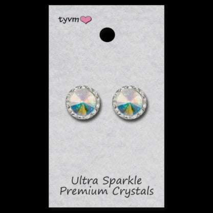TYVM 15mm Ultra Sparkle Center Stone Earring