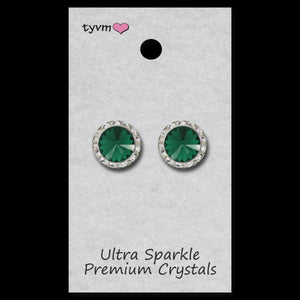 TYVM 15mm Ultra Sparkle Center Stone Earring