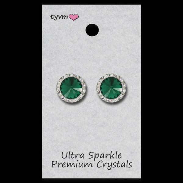 TYVM 15mm Ultra Sparkle Center Stone Earring