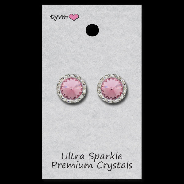TYVM 15mm Ultra Sparkle Center Stone Earring