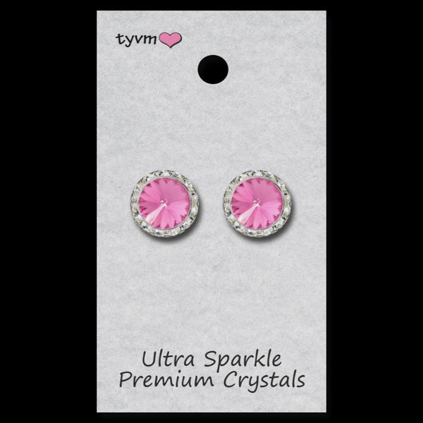 TYVM 15mm Ultra Sparkle Center Stone Earring