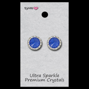 TYVM 15mm Ultra Sparkle Center Stone Earring