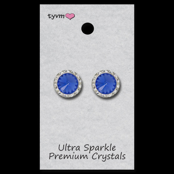 TYVM 15mm Ultra Sparkle Center Stone Earring