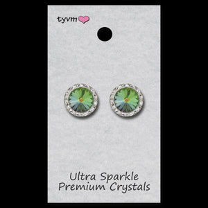 TYVM 15mm Ultra Sparkle Center Stone Earring