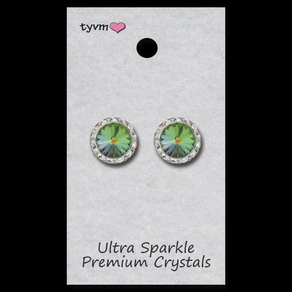 TYVM 15mm Ultra Sparkle Center Stone Earring