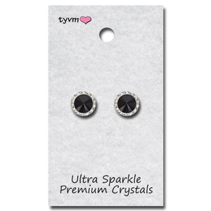 TYVM 11mm Ultra Sparkle Center Stone Earring