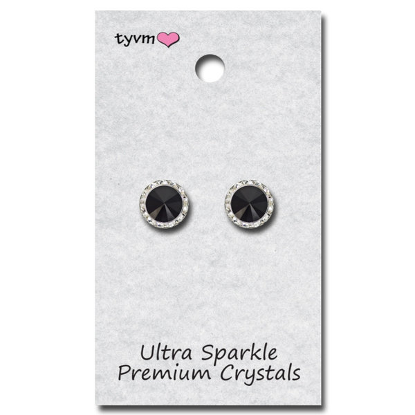 TYVM 11mm Ultra Sparkle Center Stone Earring