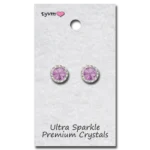 TYVM 11mm Ultra Sparkle Center Stone Earring