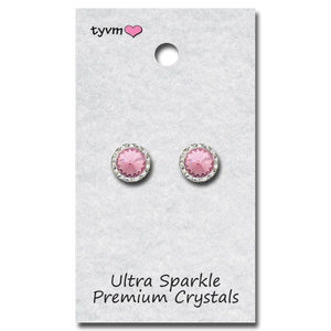 TYVM 11mm Ultra Sparkle Center Stone Earring