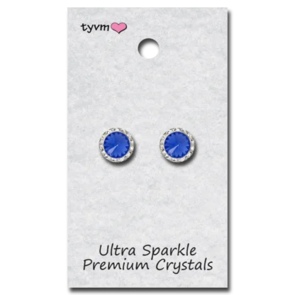 TYVM 11mm Ultra Sparkle Center Stone Earring