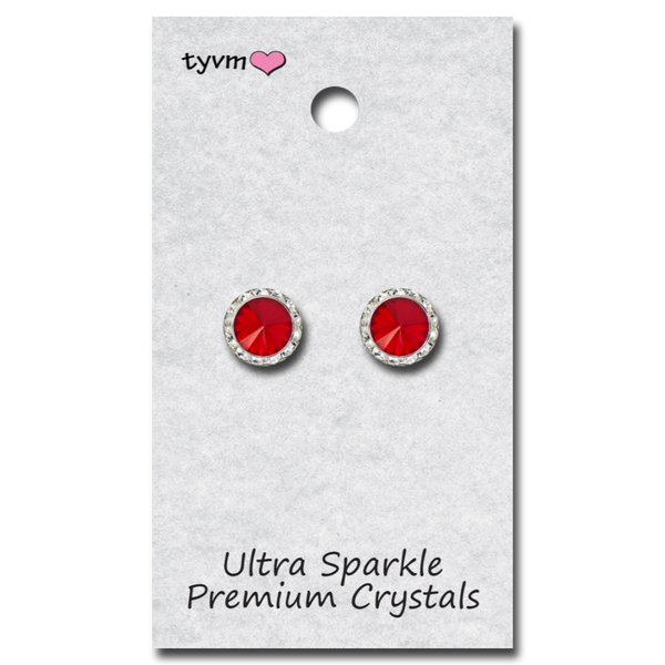 TYVM 11mm Ultra Sparkle Center Stone Earring