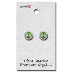 TYVM 11mm Ultra Sparkle Center Stone Earring