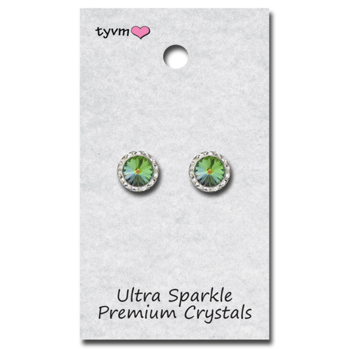 TYVM 11mm Ultra Sparkle Center Stone Earring