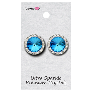 TYVM 20mm Ultra Sparkle Center Stone Earring