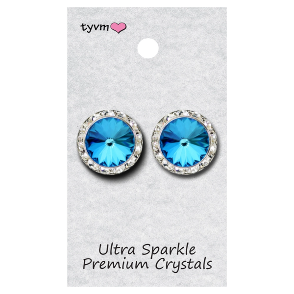 TYVM 20mm Ultra Sparkle Center Stone Earring