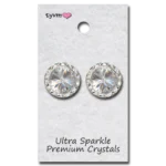 TYVM 20mm Ultra Sparkle Center Stone Earring
