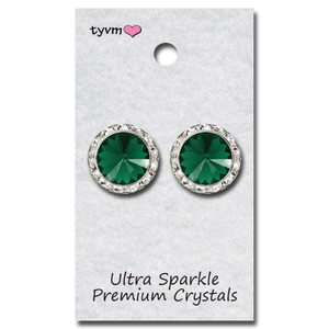 TYVM 20mm Ultra Sparkle Center Stone Earring