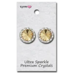 TYVM 20mm Ultra Sparkle Center Stone Earring