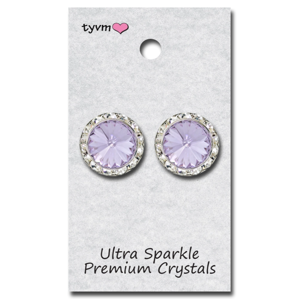 TYVM 20mm Ultra Sparkle Center Stone Earring