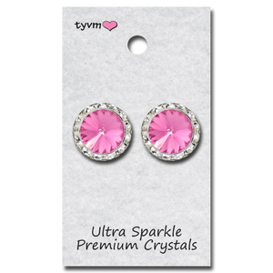 TYVM 20mm Ultra Sparkle Center Stone Earring