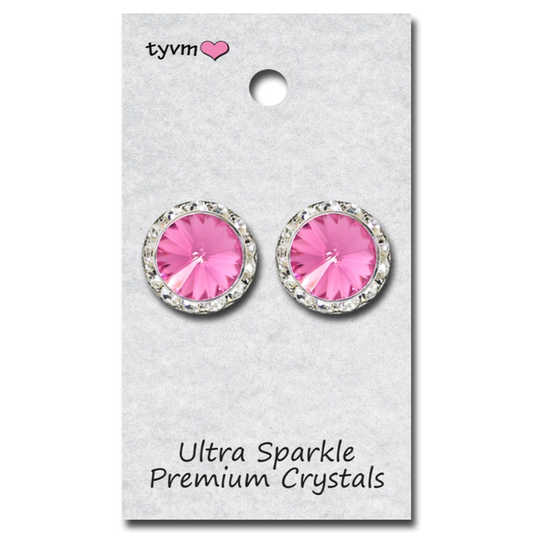 TYVM 20mm Ultra Sparkle Center Stone Earring