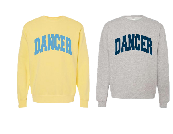 INDEPENDENT TRADING CO SWEATSHIRT W/LIGHT BLUE LETTERING