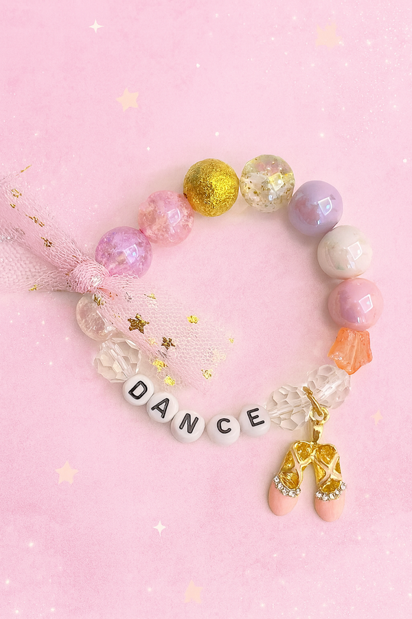 Cheeky Plum Glass Bead Stretch Bracelet