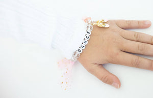 Cheeky Plum Glass Bead Stretch Bracelet