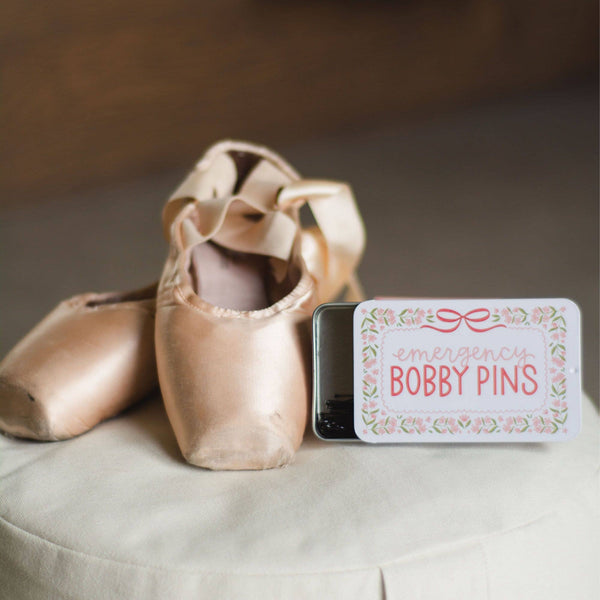 Emergency Bobby Pins Travel Tin with 60 Hair Pins