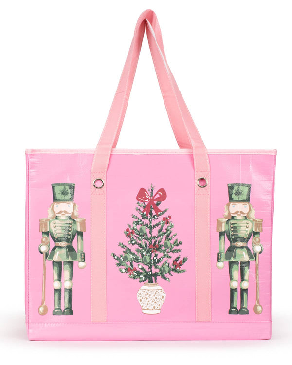 Imperial Nutcracker Market Tote   Pink/Multi   18.5x14x8.5