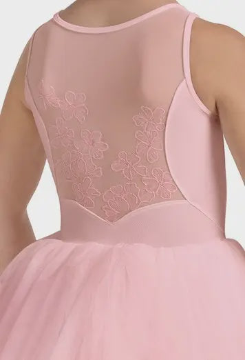 Bloch Rhinestoned Sweetheart Floral Tank Leotard w/ Tutu and