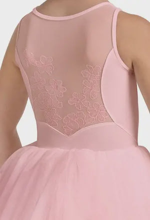 Bloch Rhinestoned Sweetheart Floral Tank Leotard w/ Tutu and