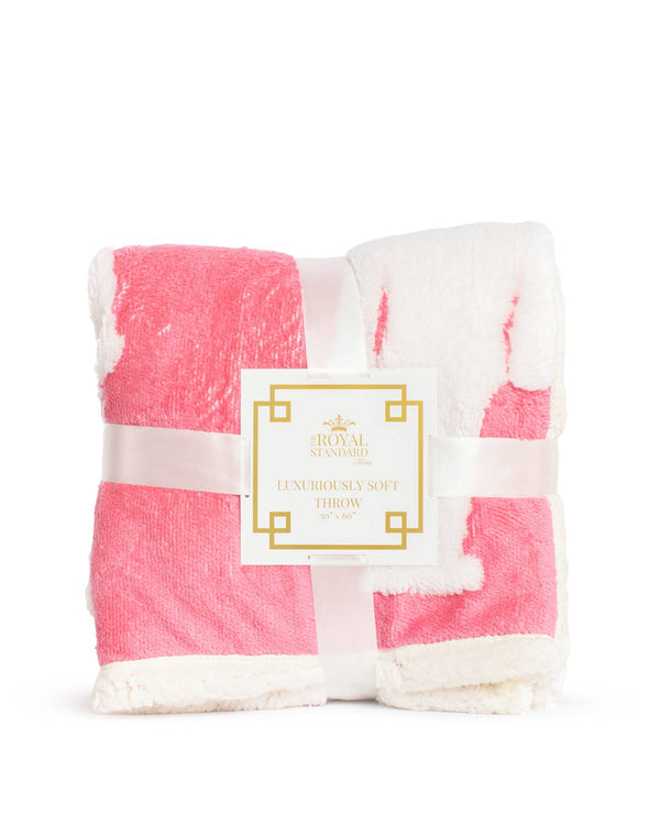 Nutcracker Wishes  Throw   Pink/White   50x60