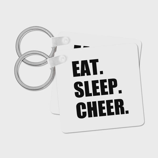 Eat, Sleep, Cheer Keychain