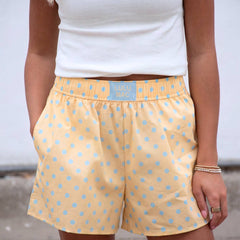 Lulu Mac Butter/Light Blue Dot Adult Shorts