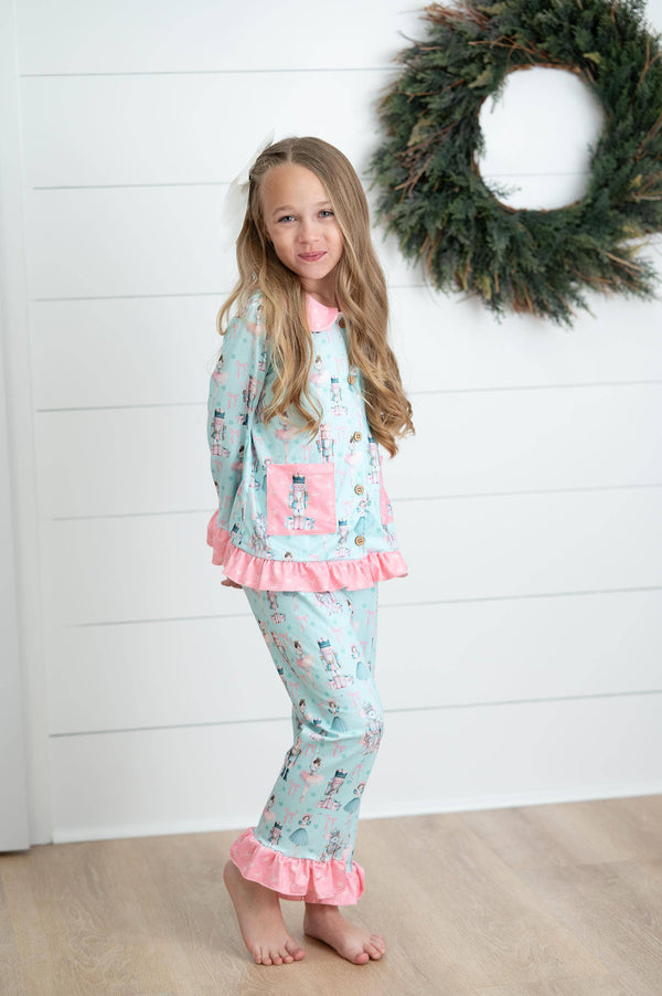 Girls Nutcracker Dreams Christmas Lounge Set