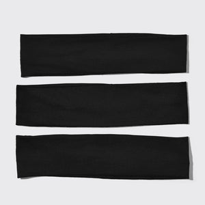 Kitsch Recycled Active Headbands 3pc Set- Black