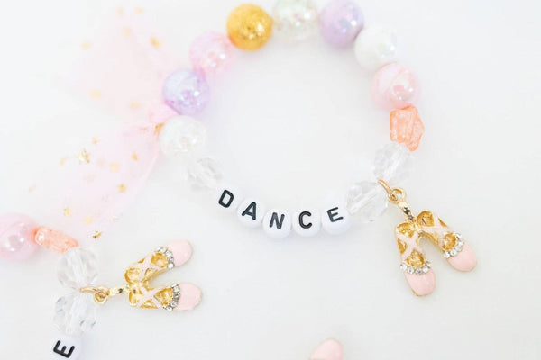 Cheeky Plum Glass Bead Stretch Bracelet