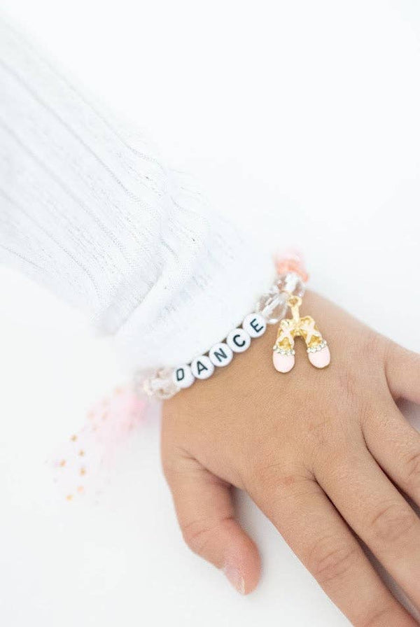 Cheeky Plum Glass Bead Stretch Bracelet