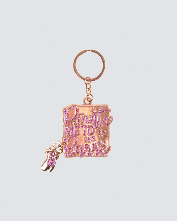 Energetiks Pointe me to the Barre Keychain