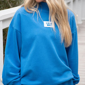 Lulu Mac Mock Neck Terry Cloth Long Sleeve