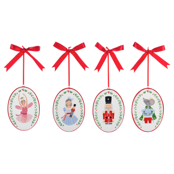 Ganz Assorted Ceramic Nutcracker Ornaments