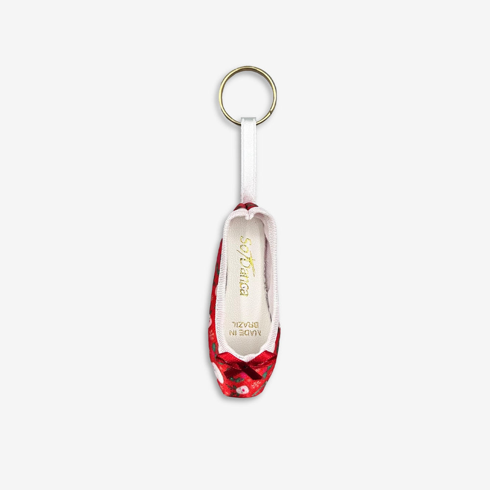 SO DANCA CHRISTMAS POINTE SHOE KEY CHAIN